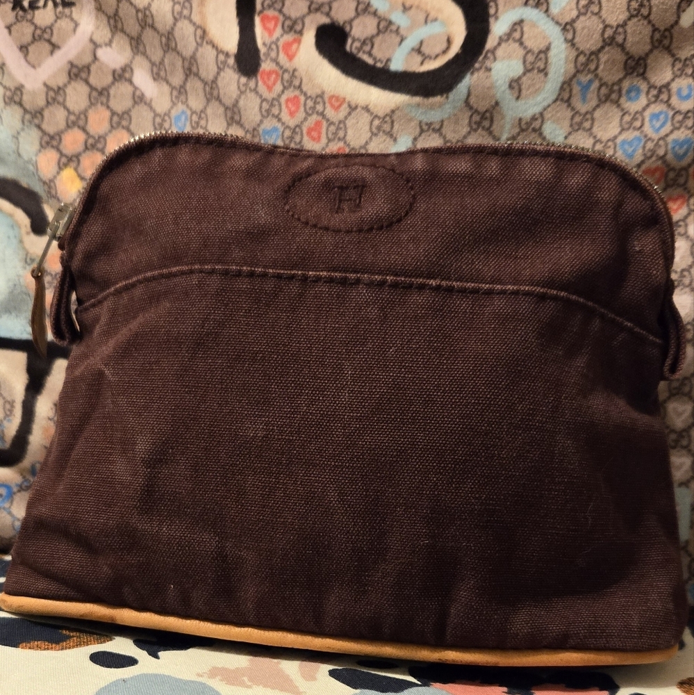 HERMES Cloth Vanity Case